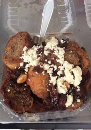 A picture of Traditional Capirotada for Lent 🤤👌🏽.