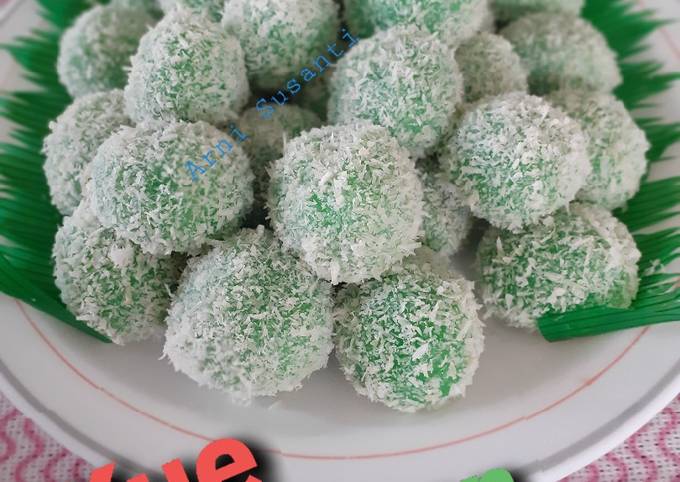 Ternyata begini loh! Bagaimana cara buat 72.Kue Klepon Simple Tanpa Kapur Sirih  sedap