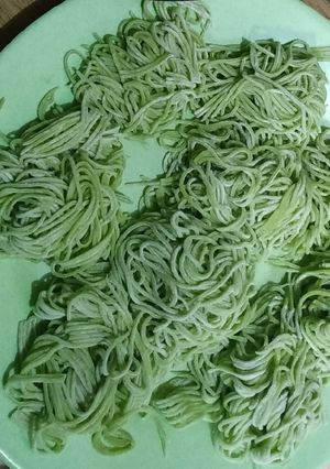Foto resep Mi Ijo untuk Mi Ayam (pewarna dari sayur sawi)