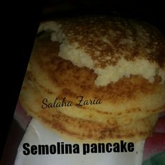 A picture of Semolina coconut pancake.