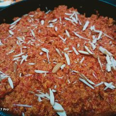 A picture of Gajjar ka halwa.