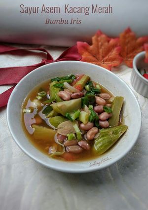 Foto resep Sayur Asem Kacang Merah Bumbu Iris