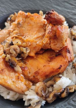 Pácolt csirkecomb filé sütőzacskóban recept fotója