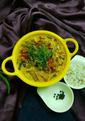 A picture of Malabar vegy stew.