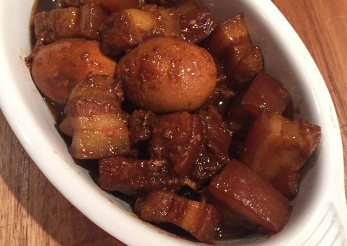 Babi Kecap (Indonesian Braised Pork Belly in a Sweet Soy Sauce)