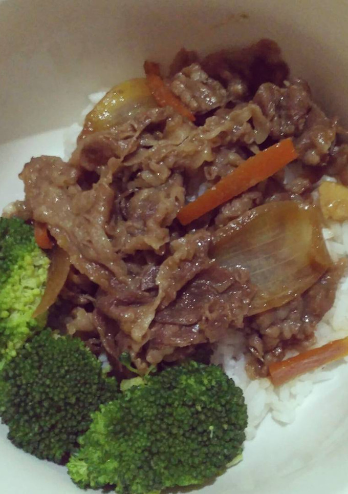 Foto resep Beef Yakiniku (ala yoshinoya)