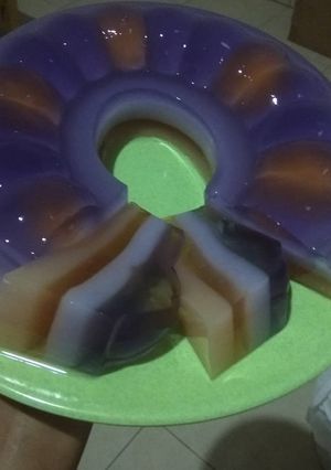 Foto resep Rainbow agar agar