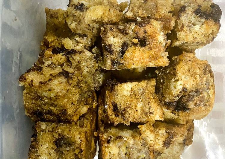 Langkah Langkah Buat Banana Walnut Choco Chip Cake yang Praktis