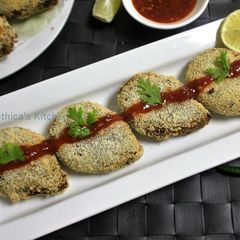 A picture of Poha Cutlet.