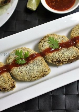 A picture of Poha Cutlet.