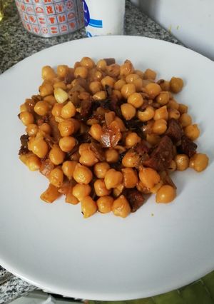 Una foto de Garbanzos con chorizo