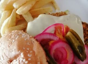 Una foto de Hamburguesa de lentejas