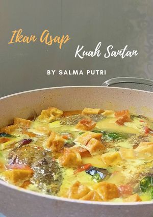 Foto resep Ikan Asap Panggangan Kuah Santan