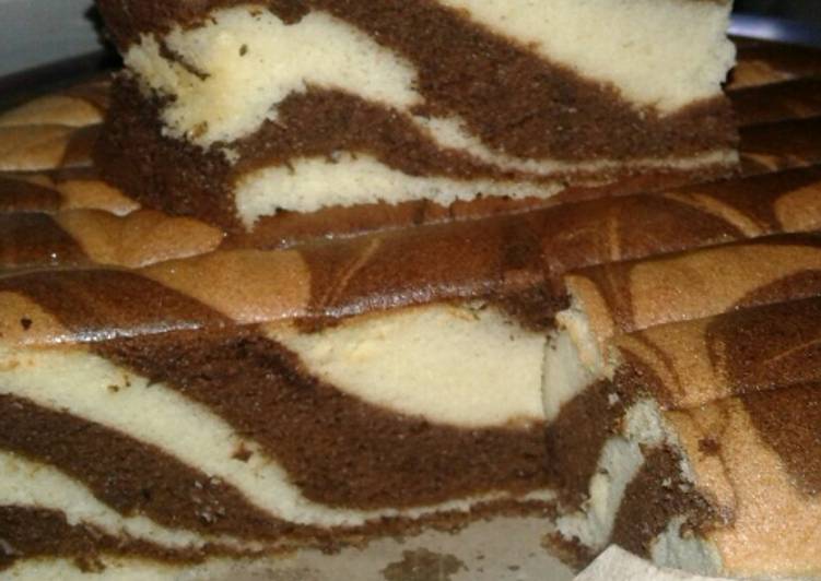 Cara Bikin Ogura marble cake anti gagal