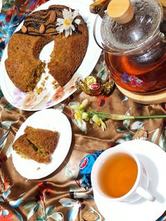 عکسی از دستور کیک کدو سبز
