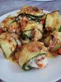 Involtini di zucchine e gamberoni