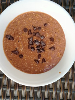 Una foto de Porridge de Cacahuate y Chocolate