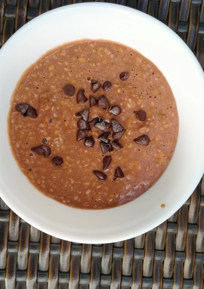Una foto de Porridge de Cacahuate y Chocolate