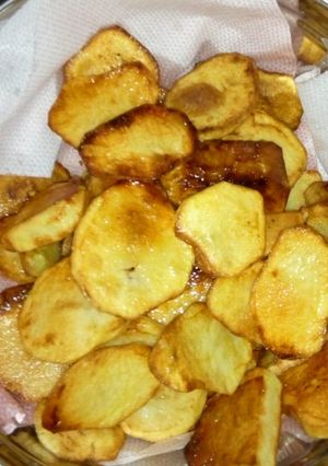 A picture of Potato slices.