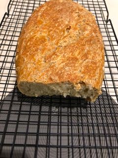 Una foto de Pan de Avena sin Amasado(Lekue)