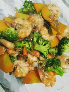 Foto resep Udang Ca Brokoli Pedas Manis