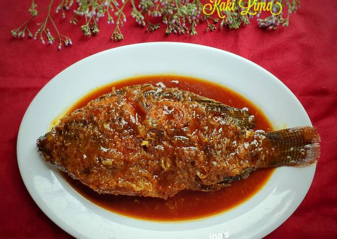 Cara Gampang Menyiapkan Nila Asam Manis ala Kaki Lima, Sempurna