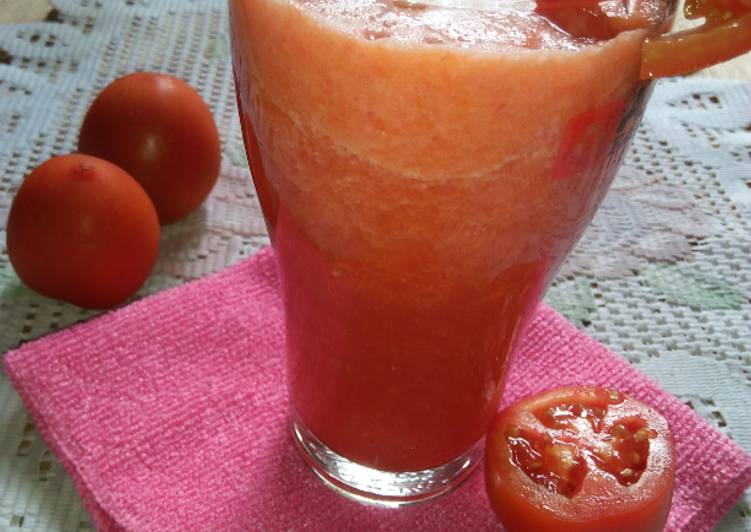 Bagaimana Membuat jus tomat wortel, Bisa Manjain Lidah