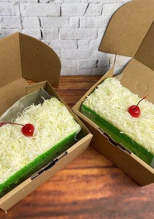 Foto resep Bolu Lapis Pandan Keju