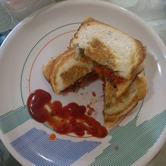 A picture of Fatafat Schezwan sandwich.