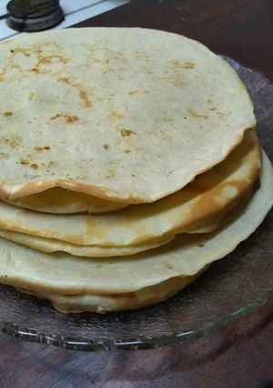 Una foto de Panqueques de banana