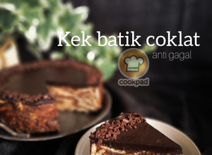 Gambar Kek batik coklat (anti gagal)