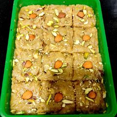 A picture of Apricot Burfi -Khubani Ki Burfi.