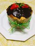 Panettone relleno con helado de chocolate!!