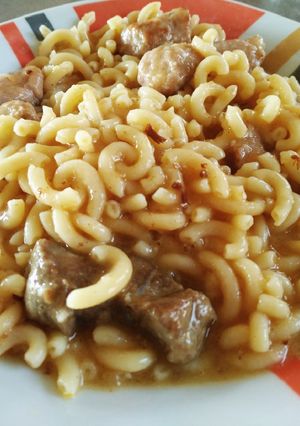 Foto principal de Fideos a la cazuela con costilla y salchichas🐷