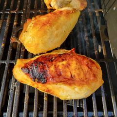 A picture of Grilled Ginger and Apple Jelly Chicken.