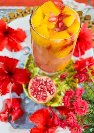 A picture of Mango Pomegranate Refreshments.