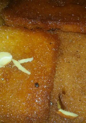 A picture of Bread ki mithai.