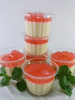 Foto resep Puding susu nata de coco