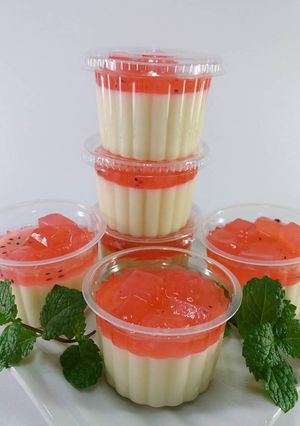 Foto resep Puding susu nata de coco
