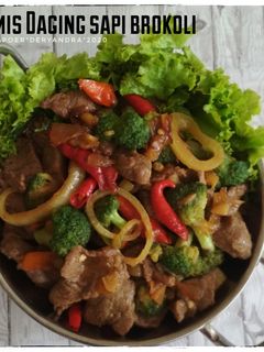 Foto resep Tumis daging sapi brokoli