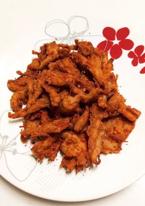 Foto resep JAMUR CRISPY BARBEQUE PEDAS GURIH ALA MISS IMAS😍🌶