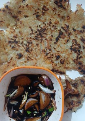 A picture of Easy and smiple potato pancake.