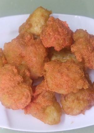 Hình của món Gà viên lắc phô mai.
