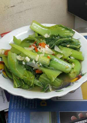 Foto resep Tumis Kuah Sawi Pahit Pendamping Menu Diet