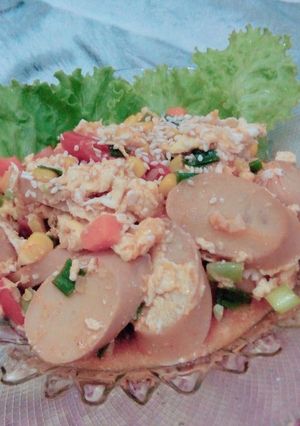Foto resep Sausage and mix veggie