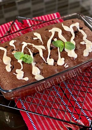 Foto resep Chocolate Plum Cobbler