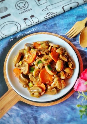 Foto resep Jamur Kancing Saus Tiram