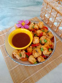Foto resep Ayam popcorn saus tiram