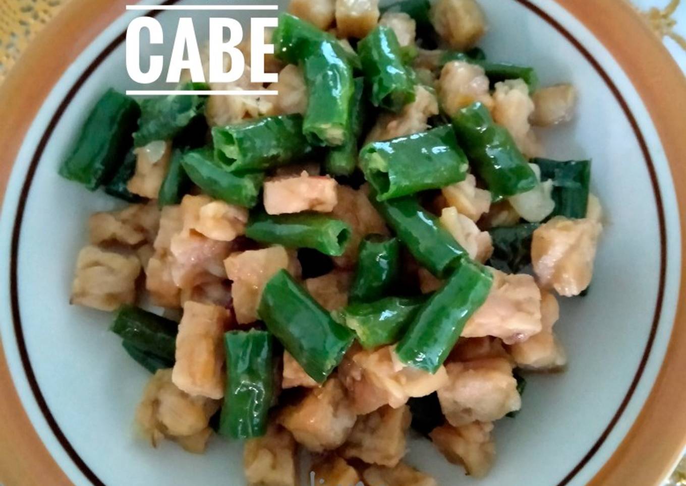 Oseng Tempe Cabe