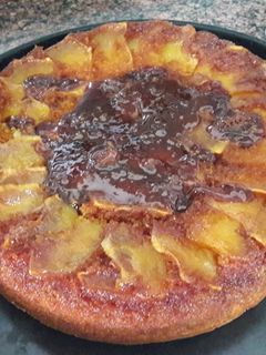 Una foto de Tarta de manzana invertida muy fácil y rápida